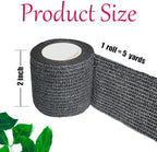 3 Pack 2 Inches Self Adhesive Bandage Wrap Vet Wrap for Pets, Stretch Self Adherent Tape Cohesive Wrap for Athletic, Sports, Wrist and Ankle(Black)