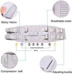Lumbar Brace Belt, Lower Back Supports with Curved Aluminum Strips, Adjustable Hook and Loop Straps for Herniated Disc, Sciatica, Scoliosis (Size : L)