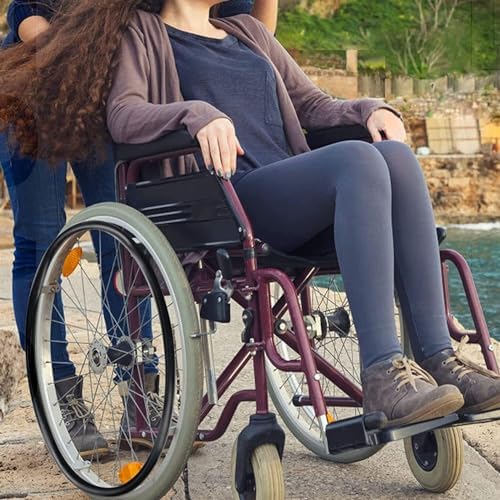 Silicone Wheelchair Push Rim Covers, Silicone Hand Push Cover, Non-Slip Wear-Resistant Hand Push Cover, Improve Grip and Traction (Color : A, Size : 22 Inch)