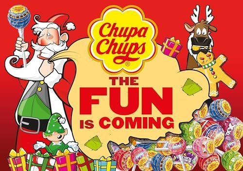 Chupa Chups Classic Bulk Lollipop Assortment, 7 Flavors, Individually Wrapped Candy for Kids (1000 Suckers)