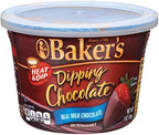 Baker's Dipping Chocolate, Milk Chocolate, 7-Ounce Microwavable Tubs (Pack of 8)