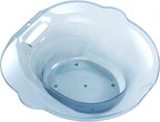 Sitz Bath Basin for Toilet,Bidet Toilet Tub, Universal,Portable Wider Seating Area Hangable Anti Overflow Hip Bath Steam Seat for Elderly, Blue