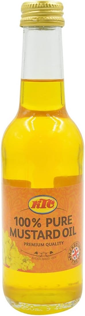 KTC Pure Mustard Oil, 8.5 Fluid Ounce (Pack of 4)