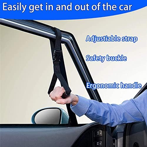 KOUNATSURI Car Handle Assist for Elderly Car Door Handle Multifunction Handle Car Door Latch Handle for Seniors and Handicapped(Blue)