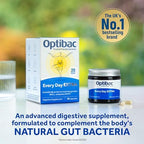 OptiBac Probiotics Every Day Extra 30 Capsules | High Strength Digestive Probiotics with 20 Billion CFU | Vegan Supplement with Lactobacillus Acidophilus NCFM | for Everyday Digestive Health