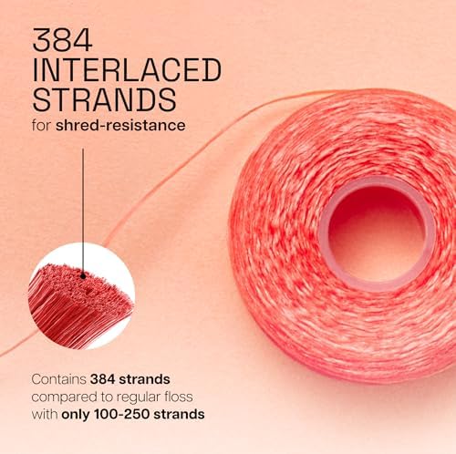 REACH Waxed Dental Floss, Cinnamon, Plaque Remover for Teeth, Shred Resistant, Floss Slides Smoothly, Easy to Use, Waxed, Deep Cleaning Teeth, Oral Care, PFAS Free, for Adults & Kids, 1 Pack, 55 yd