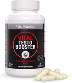Vital Testo Support -Testosterone Support Supplement for Men | Promotes Energy, Stamina, and Vitality | Men’s Health | Made in USA | 30 Days Supply