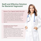 Nahid Bacterial Vaginosis Symptom Suppositories | Targeting Discharge, Odor, Itching, and Irritation | Supports Vaginal Microbiota Balance | 12 Inserts