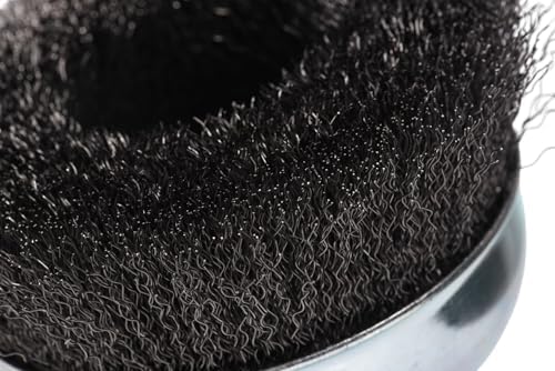 Century Drill & Tool 76055 5" Coarse Crimped Cup Brush, 5/8" X 11" Arbor, 8,000 RPM Max - Heavy-Duty Cleaning and Surface Prep on Concrete and Metal