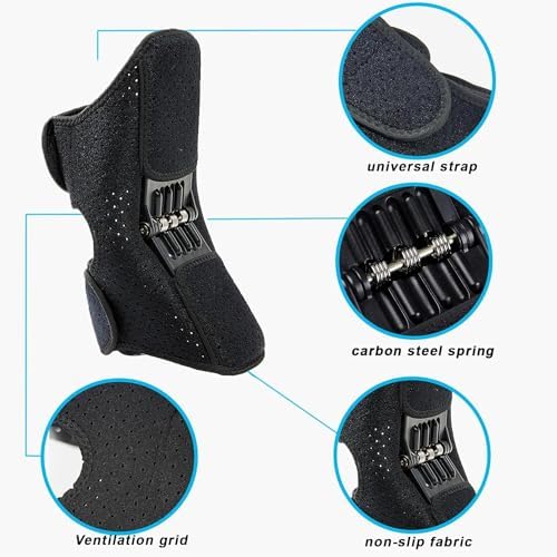 Joint Support Knee Pads - 2027 Power Lift Knee Stabilizer Pads - Powerful Rebound Spring Force Knee Protection Booster - Breathable Non-Slip Joint Knee Support Brace for Climbing, Exercising, Squat