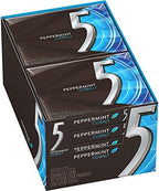 Wrigley's 5 Cobalt Sugar Free Gum, Peppermint, 10 Count