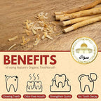 Miswak Sticks for Teeth Natural Toothbrush | مسواك | Siwak Organic Wooden Tooth Brush Oral Teeth Whitener | Vacuum Sealed (Pack of 10)