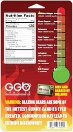 Big Bear!™ - 4 Pack of Hot and Spicy Gummy Bears from GGB Candies (Carolina Reaper)