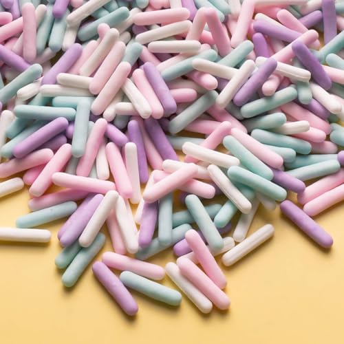Oasis Supply Sweet Heaven Sprinkles – Edible Sugar Shapes for Valentine’s Day – Pastel Heart Cake, Cupcake & Cookie Decorations – Dreamy Romantic Baking Toppings for Desserts - Sweet Heaven Rod Mix