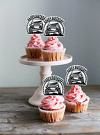 Pickup Cupcake Topper 24Pcs Off-road Vehicle Cupcake Topper SUV Birthday Cupcake Decoration Pickup Enthusiast Theme Happy Birthday Cupcake Topper