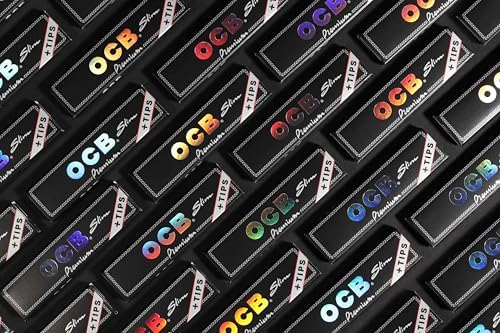 OCB Rolling Papers Premium King Slim 109mm with Tips (5 Pack)