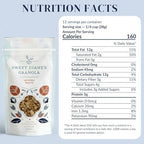 Sweet Diane’s Granola – Standard Size (12 oz): Organic, Low-Sugar, High-Fiber, Gluten-Free, Vegan, Delicious Breakfast and Snack Topper (Classic Size, Original Recipe)