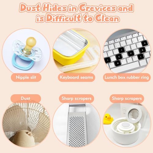 3-in-1 Cup Lid Cleaning Brush–Multi-Functional Bottle & Straw Cleaner with Scraper, Crevice & Angled Brush – Deep Clean Coffee Mugs, Water Bottles, Tumblers & More – Durable, Heat-Resistant PP