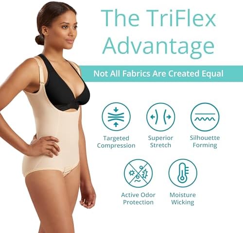 MARENA SFBHA Recovery Panty-Length Post-surgical Compression Girdle, High-Back - Adjustable Bikini Length
