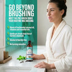 GuruNanda CocoMint Oil Pulling Mouthwash for Complete Oral Hygiene, 7 Essential Oils & Vitamins for Happy Teeth & Gums & Fresh Breath , Alcohol-Free, 8 oz