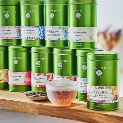 Palais des Thés - Rooibos of Lords - Caffeine-Free Earl Grey & Bergamot Tea - Premium Loose Leaf, Serves 20-25 Cups - 3.5oz Tin