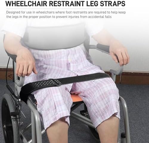 1PCS Wheelchair Thigh Leg Strap, Wheelchair Strap Seat Belt Leg Support Strap for Elderly Dementia Paralysis Parkinson's (1)