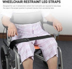 1PCS Wheelchair Thigh Leg Strap, Wheelchair Strap Seat Belt Leg Support Strap for Elderly Dementia Paralysis Parkinson's (1)