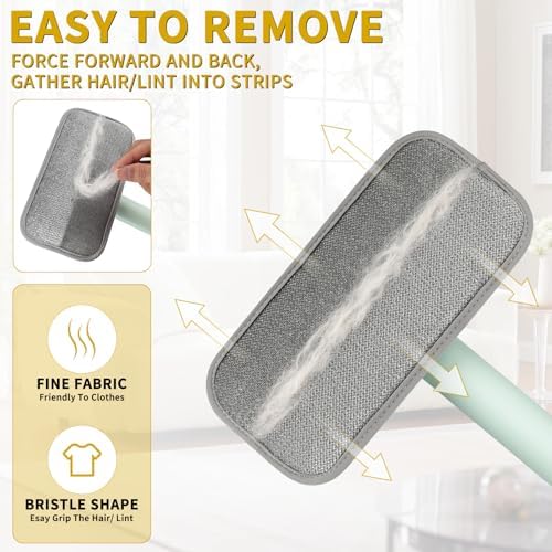 Rundik Pet Hair Remover – Reusable Lint Remover for Dog and Cat Hair Electrostatic Lint Brush Magic Pet Hair Removal Tool for Clothes, Couch, Carpet, Car, Rugs, Bedding, Fabric Furniture