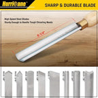 HURRICANE 8pc Wood Lathe Chisel Set with Wooden Box, HSS Wood Turning Tools for Woodworking, for Precision Cutting and Smooth, Detailed Projects