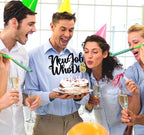 New Job Who Dis Cake Topper - Congrats Coworker/The Beginning of a New Chapter - New Job Gift for Her/His - Going Away/Corporation Farewell Party Decoration Supplies
