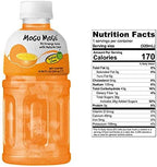 Mogu Mogu Orange Nata De Coco Juice, 10.82 Fl Oz (6 Bottles)