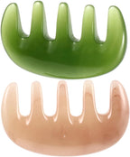 FRCOLOR Wide Tooth Scalp Massage Comb Hair Care Tool Acupoint Massage Scraping Comb for Relaxation and Physical Therapy 3.34X1.96X0.59In