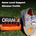 Orange Insoles A 3/4 Fits Men's Shoe 4.5-5.5, Women's 6-7 Uses a Heel Cup, Contoured Medial Arch, and Metatarsal pad to Help with Better Alignment and Weight Distribution, Versatility in Your Shoes