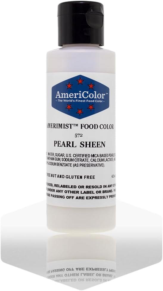 AmeriColor Airbrush Food Coloring, Pearl Sheen AmeriMist, 4.5 Ounce