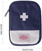 JIAKAI 2 Packs First Aid Bag,Empty First Aid Pouch,Mini Portable Medical Bag for Outdoor Camping Hiking Travel Emergency，Multifunction Emergency Medicine Storage Bag-7x5 inch
