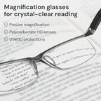 Gaoye 1.75 Executive Style Reading Glasses Men - Durable Readers with Blue Light Filtering- Comfortable Fit with TR90 Frames