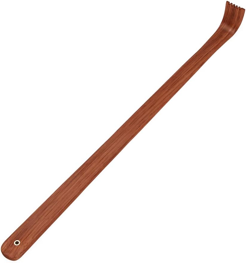 Tomorotec 100% Natural Wood Back Massager, Therapeutic Bamboo Back Scratchers, Body Relaxation Massager Set for Itching Relief (16 inch)
