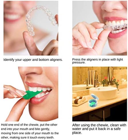 New Orthodontics Green Chewies for Aligner Trays, Mint Scented Multiple quantities available (2)