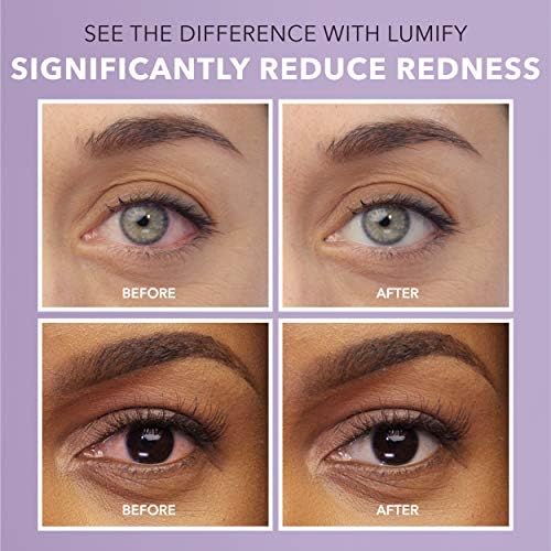 LUMIFY Eye Drops for Red Eyes, Redness Reliever for Brighter Looking Eyes, Works in 1 Minute & Lasts Up to 8 Hours, Eye Drops, 0.25 Fl Oz (7.5mL)