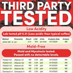 2 lb Decaf Dark Roast Whole Bean Coffee | Strong Low Acid Decaffeinated Coffee Beans | Bulk Whole Bean Decaf | Specialty Grade | 32 oz
