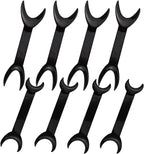 8 Pack Black T-Shape Intraoral Cheek Lip Retractor, 4 Large Size+4 Small Size Double Head Mouth Opener for Teeth Whitening Retractor, Dental Orthodontic Oral Care Tool