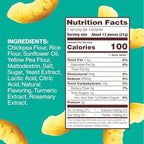 Hippeas Chickpea Puffs, Flavor Blast: White Cheddar Explosion, 0.75 Ounce (Pack of 18), 3g Protein, 2g Fiber, Vegan, Gluten-Free, Crunchy, Plant Protein Snacks