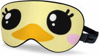 Duck Sleep Eye Mask Funny Duck Crayon Color Men Women Sleep Mask with Adjustable Strap Eye Cover Eye Shade for Travel, Nap,Meditation