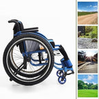 24 Inch Rear Wheels for Wheelchair, 24 x 1.95 Manual Wheelchairs Rear Wheels, Pneumatic Beach Wheel, Aluminum Alloy Spokes, Replaceable Walker Wheel Accessory (2 Pack)