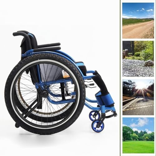 24 Inch Rear Wheels for Wheelchair, 24 x 1.95 Manual Wheelchairs Rear Wheels, Pneumatic Beach Wheel, Aluminum Alloy Spokes, Replaceable Walker Wheel Accessory (2 Pack)