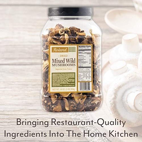 Roland Foods Dried Mixed Wild Mushrooms Specialty Imported Food ,16 Ounce (Pack of 1)