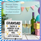 Stuff4 Grandad Birthday Card - Nobody Else Quite Like You - Happy Birthday Card for Grandad from Grandson Granddaughter, 5.7 Inch rude funny Bday Greeting Cards