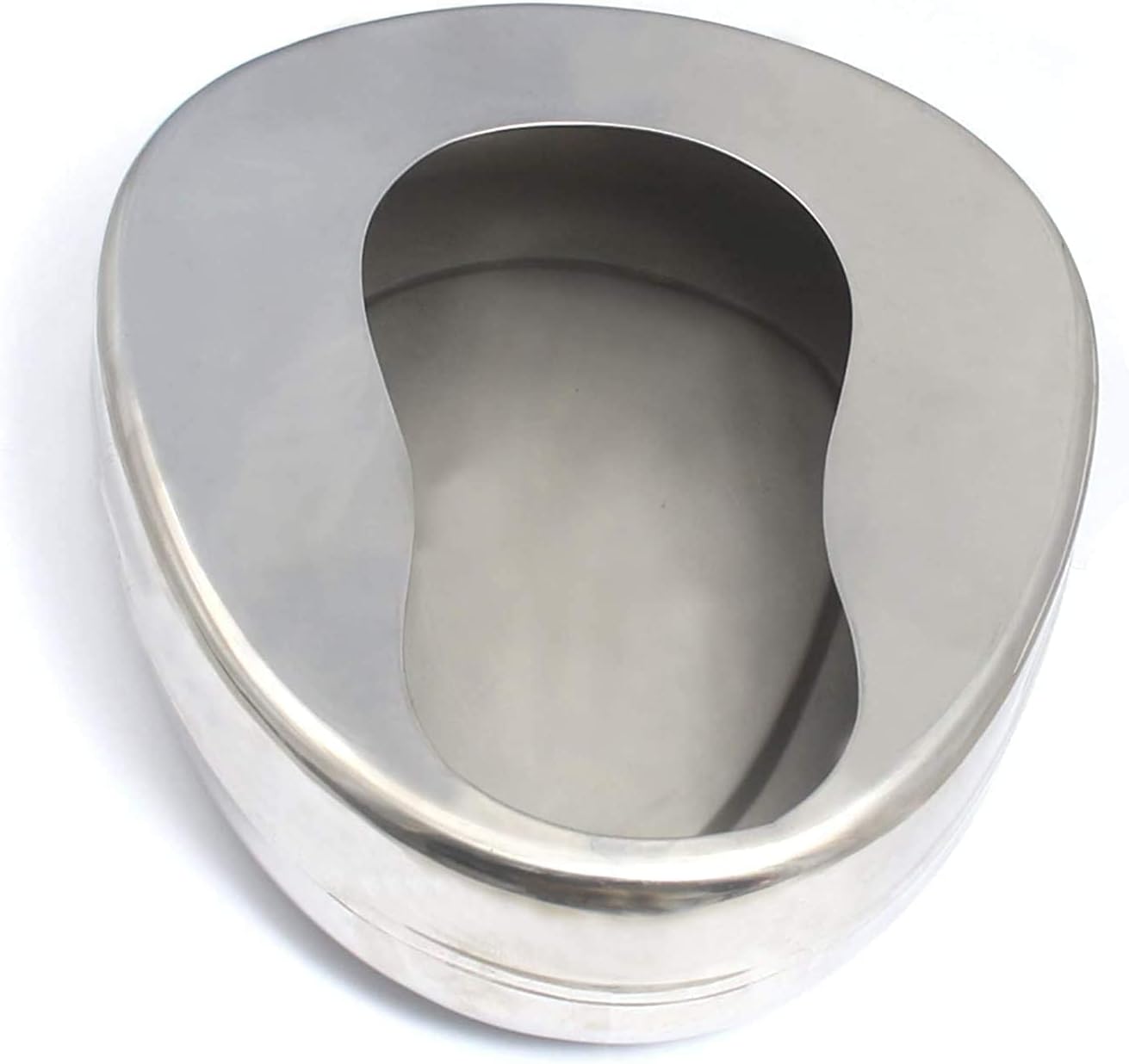 Bhatti Bedpan for Women Men Elderly Female Male Bedridden Patient Hospital Home Bed Pan Emergency Device (Stainless Steel)