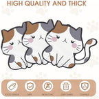 100Pcs Cat Napkins Cute Cartoon Kitten Shape Napkin Kitten Party Cocktail Napkins Set Suitable for Girls,Boys,Women Birthday,Baby Showers,Pet Enthusiasts,Cat Party Decorations Supplies (Cat Napkins)