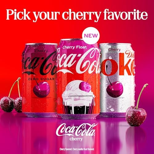 Coca-Cola Cherry Float Soda Soft Drink Cans, 12 fl oz, 12 Pack